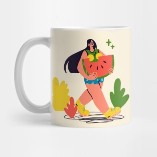 Watermelon Girl Mug